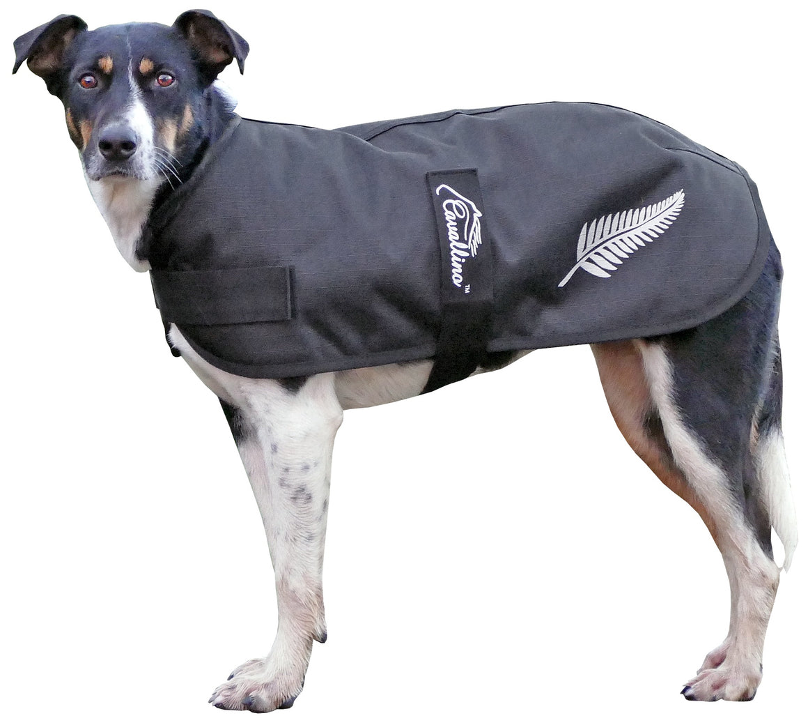 Cavallino Silver Fern Dog Coat 1200D 100gm Fill - 65cm