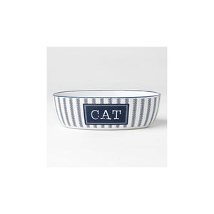 Country Blue Cat Bowl - 17cm