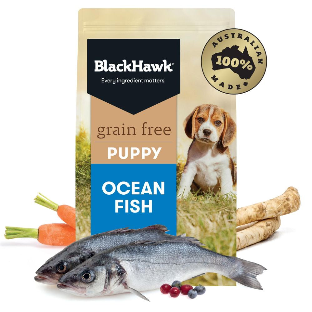 Black Hawk Puppy Grain Free Ocean Fish 15KG
