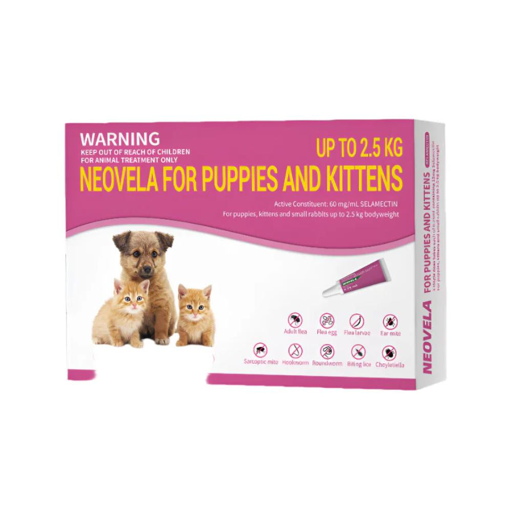 Neovela For Puppies, Kittens & Small Rabbits Up To 2.5kg 3 Pack
