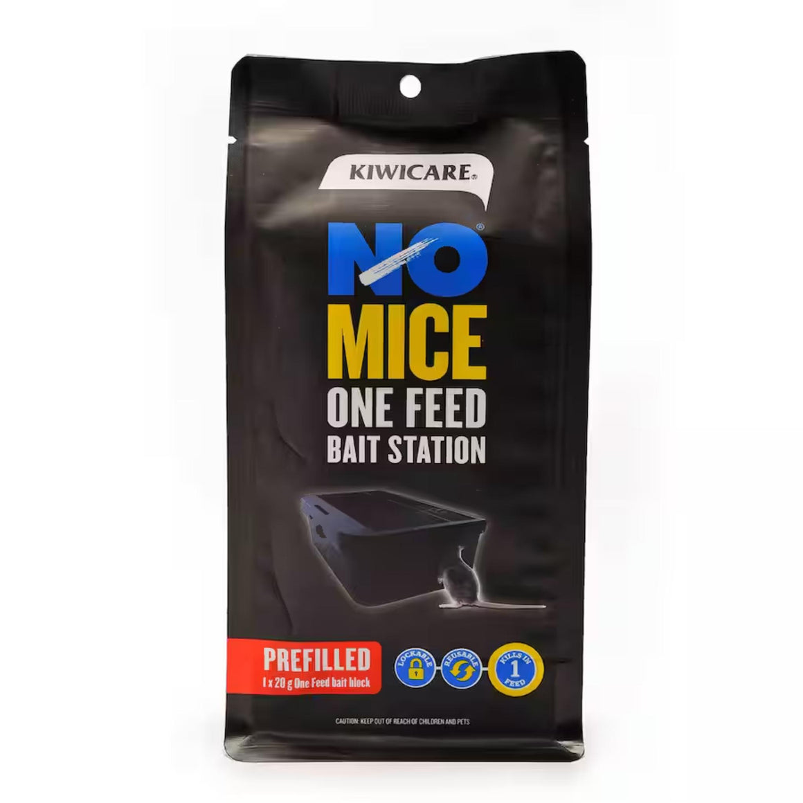Kiwicare NO Mice One Feed Bait Station With 20g Bait