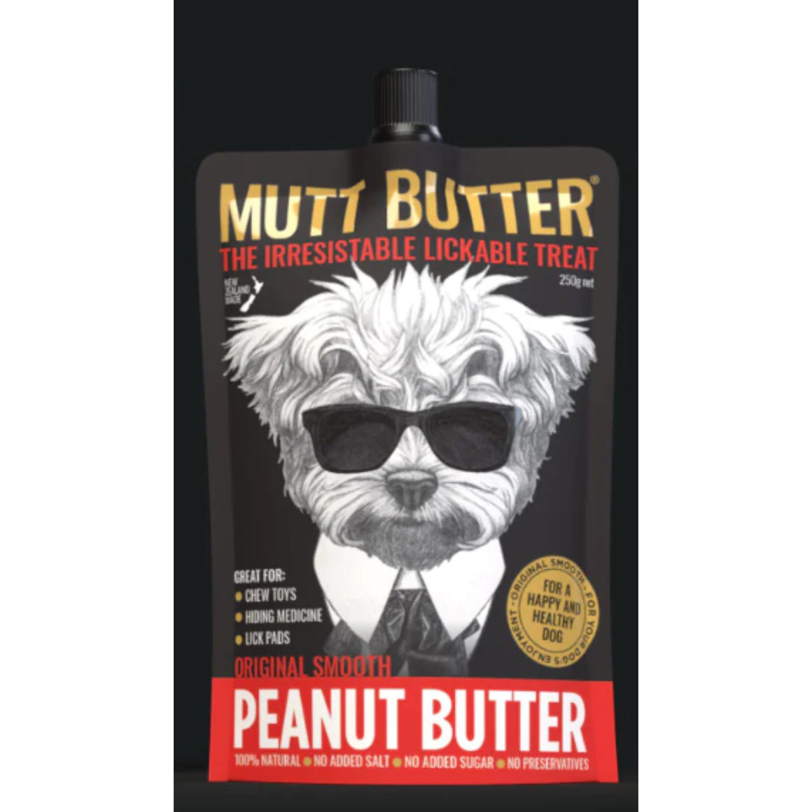 Mutt Butter Peanut Butter Pouch 250g