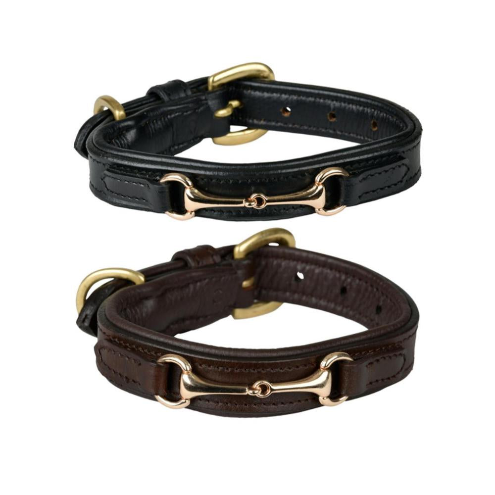 WeatherBeeta-Leather-Snaffle-Collar-Black-Brown-2