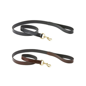 Weatherbeeta-leather-dog-lead-black-brown