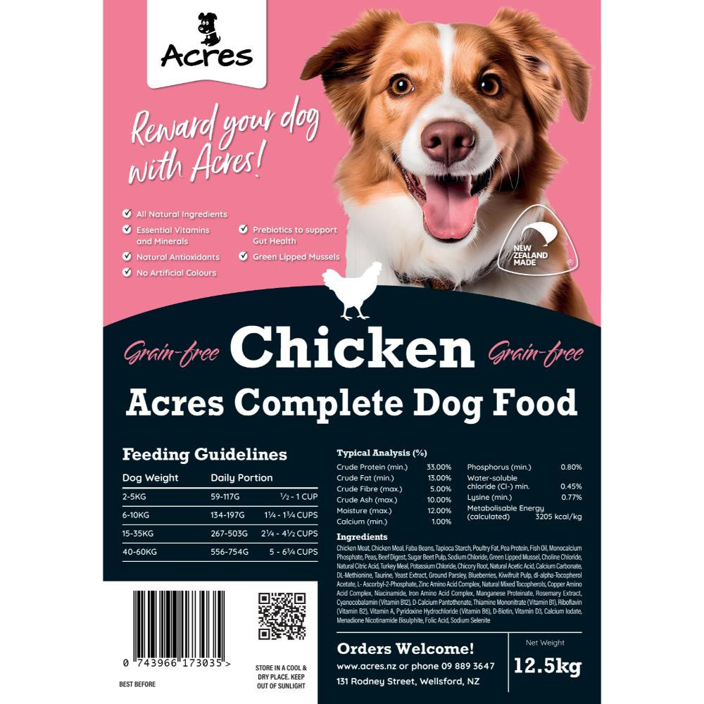Acres Premium Cage Free Chicken Dog Food