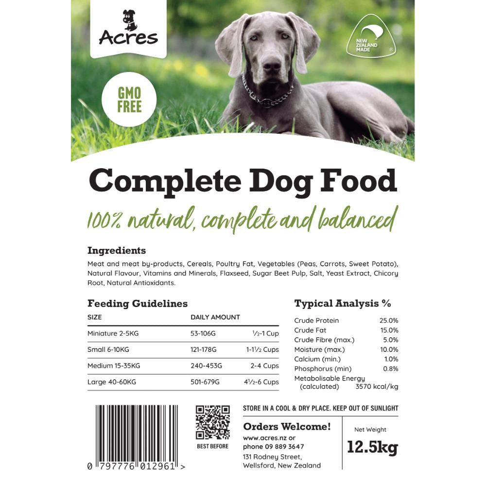 Acres Complete Dog Food