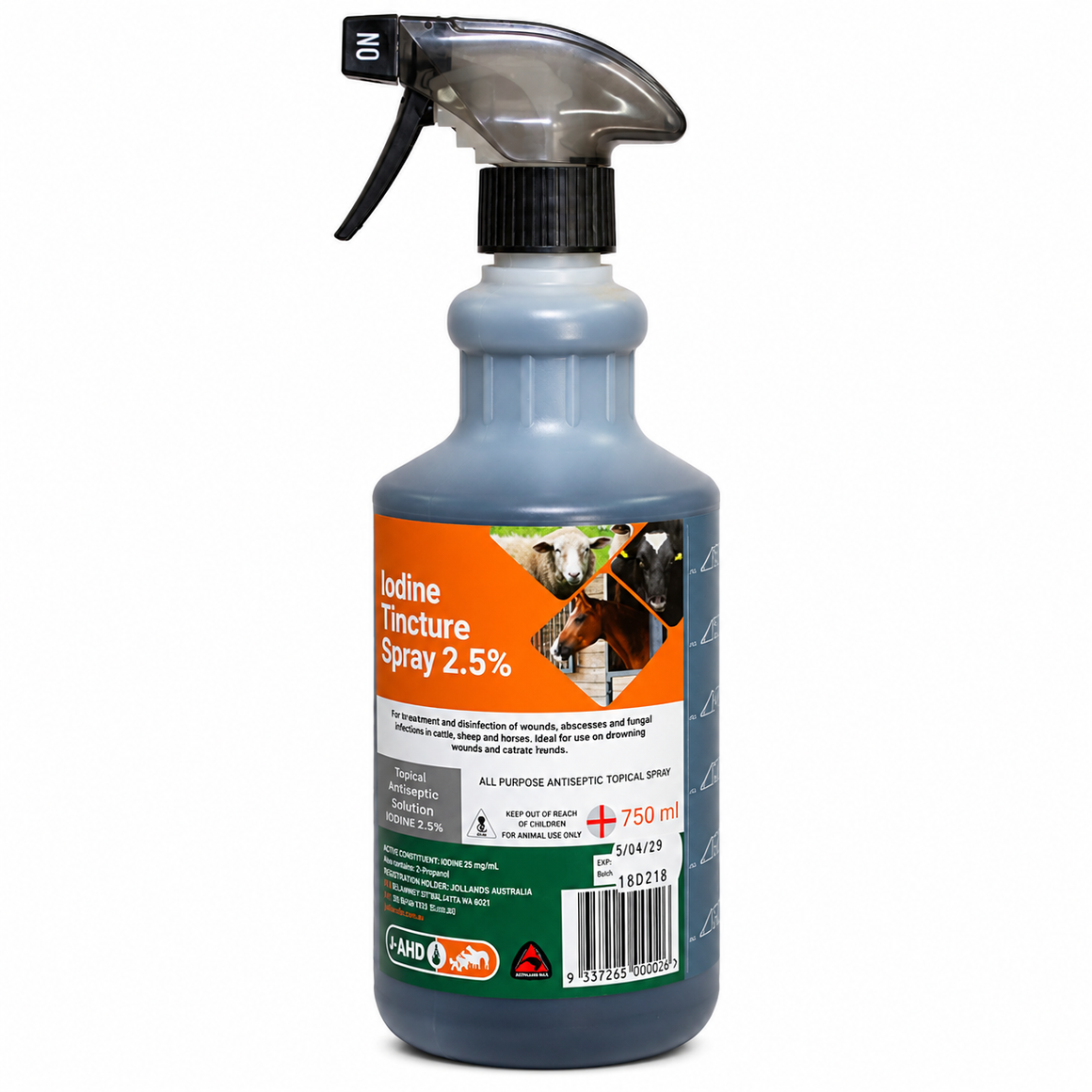 AHD Iodine Tincture Spray 2.5%