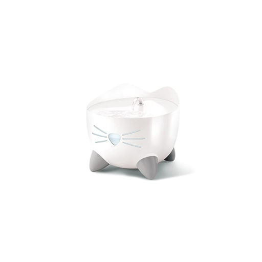 White cat-shaped night light on a white background