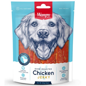 Wanpy Chicken Jerky Dog Treat - 454g