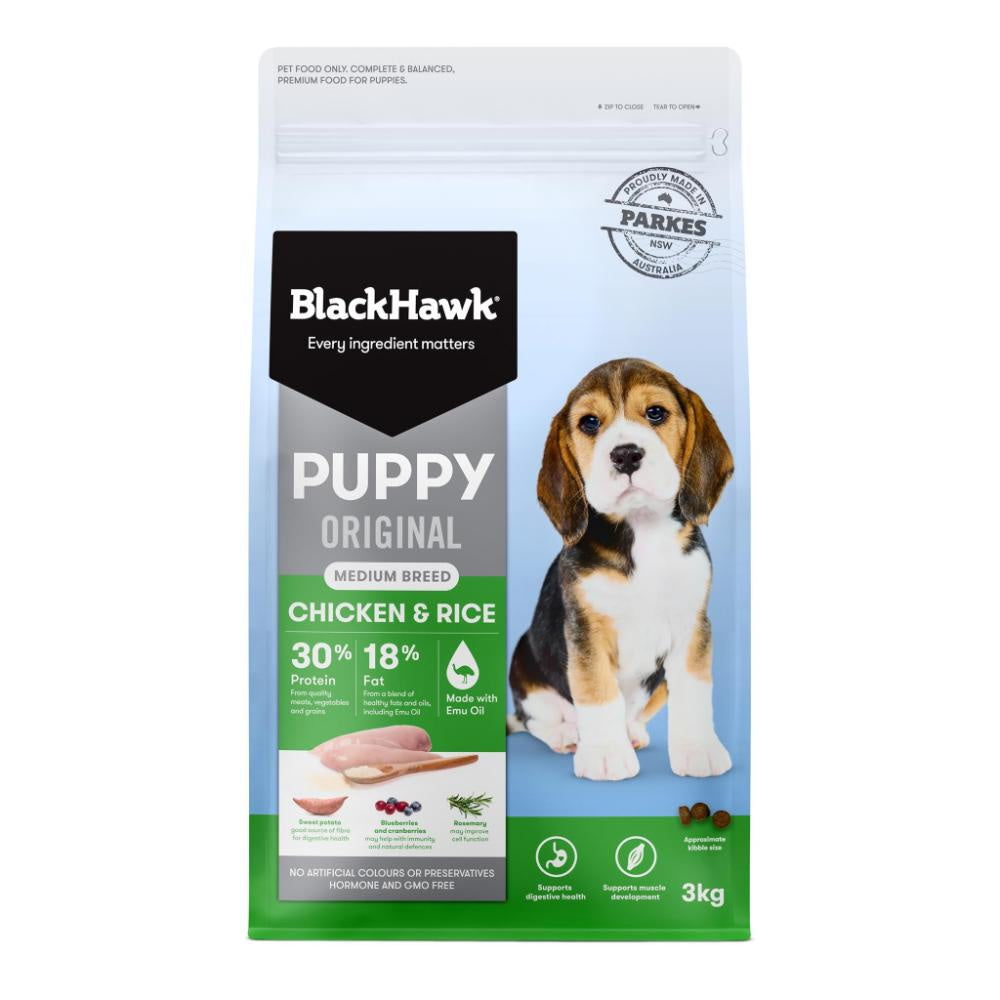 Black Hawk Puppy Medium Breed Chicken and Rice