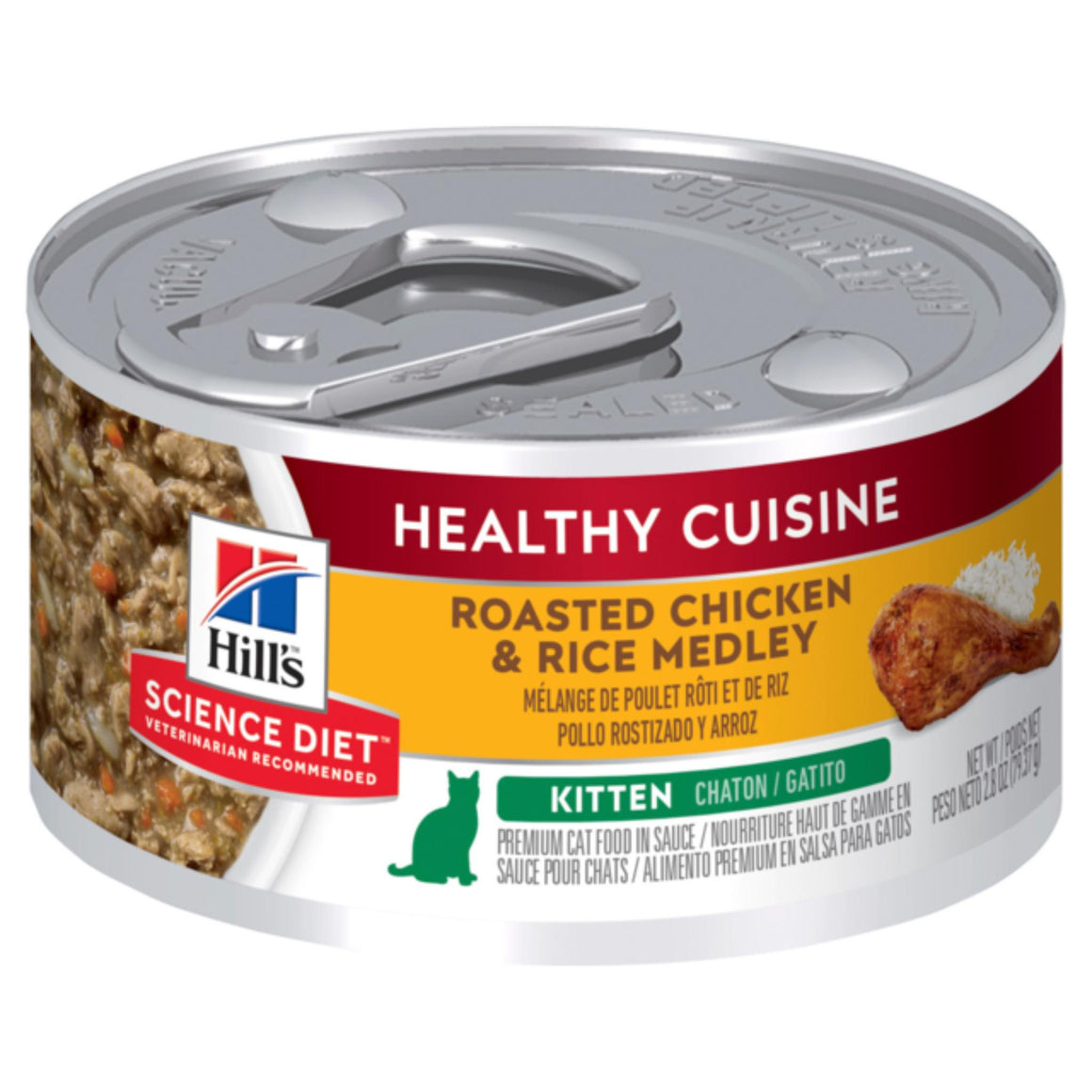 Hills Feline Healthy Cuisine Chicken 79gm Tin