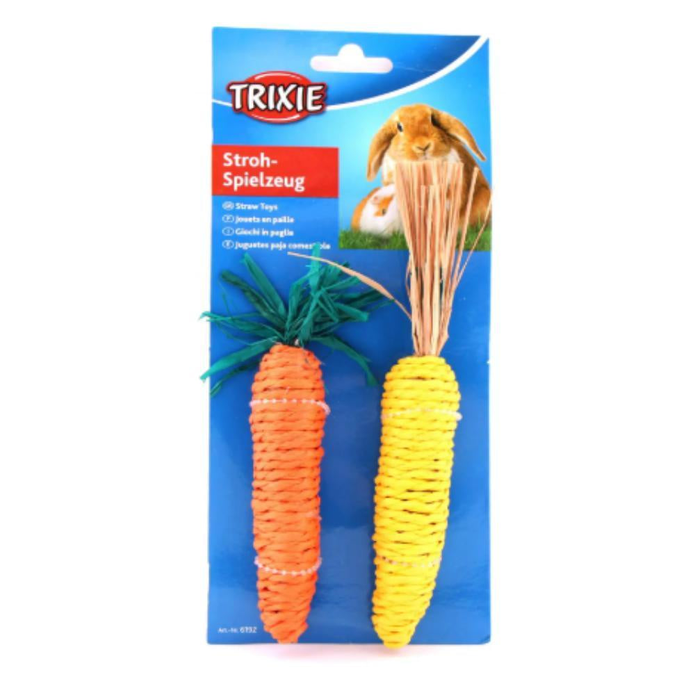 Trixie Straw Carrot & Corn 2pc