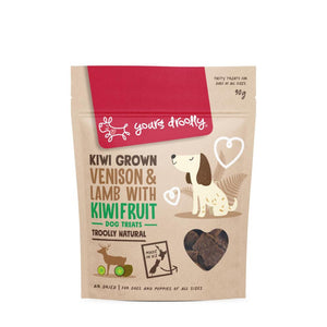 yours-droolly-kiwi-grown-venison-and-lamb-with-kiwifruit-dog-treats-90g-front