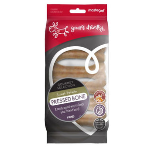 Yours Droolly Sweet Potato Pressed Bone Dog Treats