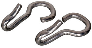 Stainless Steel Curb Chain Hooks - Pair