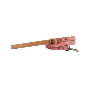 Pawdel-Handcrafted-Leather-Dog-Leash-Rose