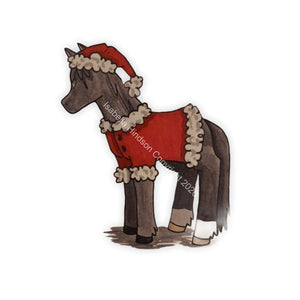 Greetings Card "Merry Christmas" Horse