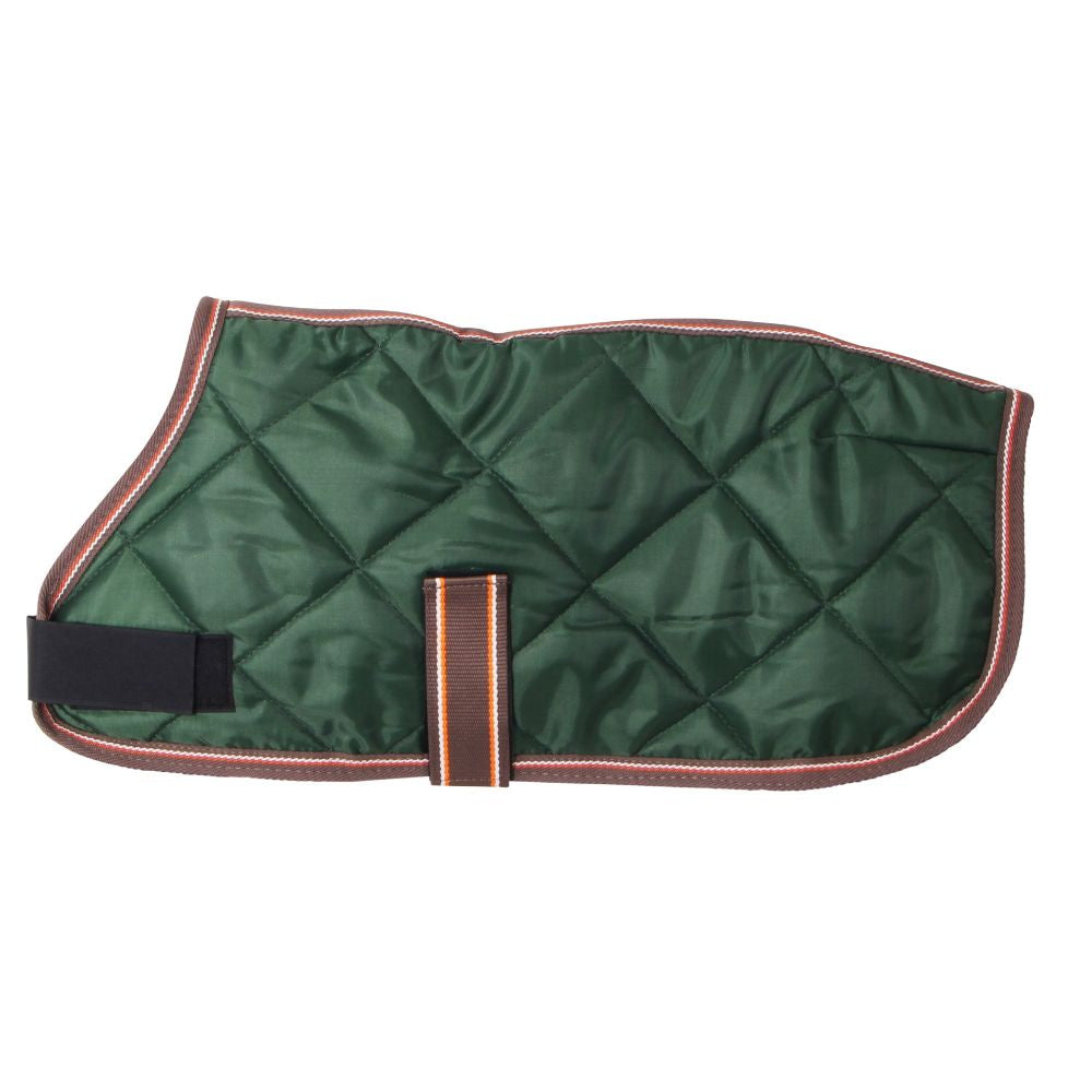 flair-quilted-plush-fleece-lined-dog-coat-green