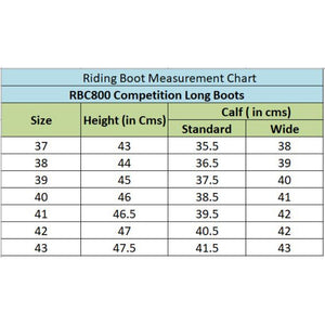 cavallino-competition-long-leather-riding-boots-size-chart