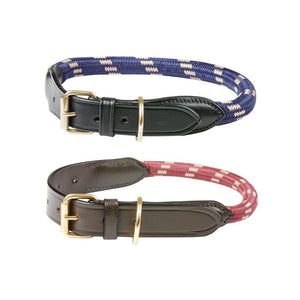 Weatherbeeta-Rope-Leather-Dog-Collar