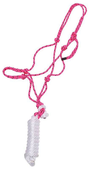 Knotted Rope Halter with Lead