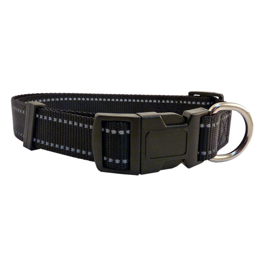 beau-pets-nylon-reflective-dog-collar-Black