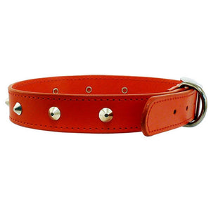 beau-pets-leather-stitched-studded-dog-collar-red