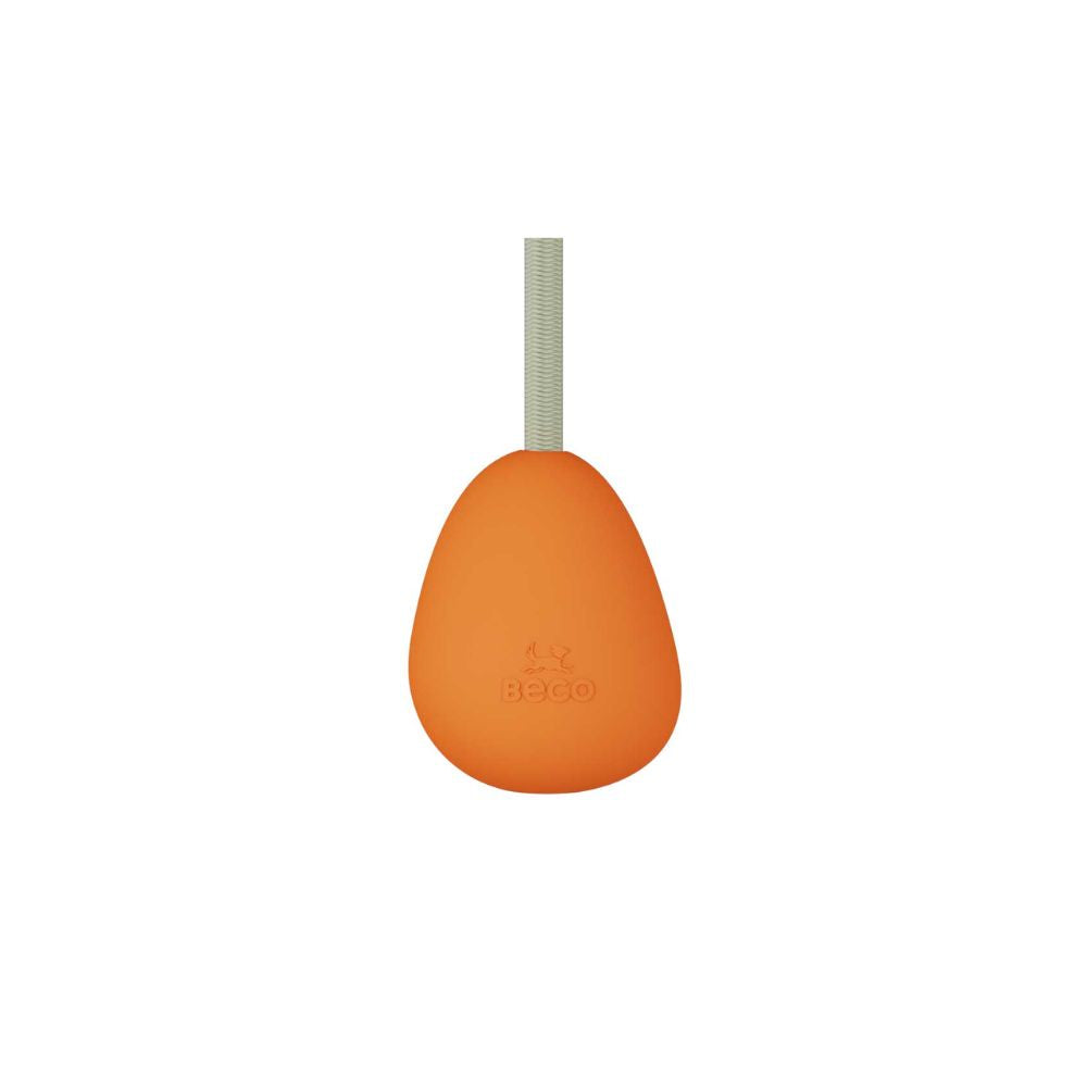    beco-slinger-pebble-orange-dog-toy