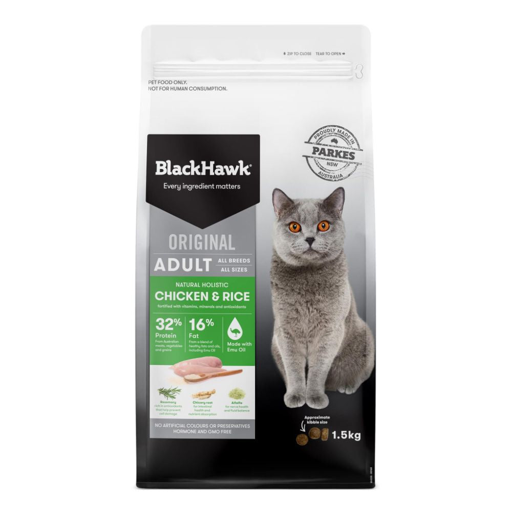 Black Hawk Cat Chicken & Rice 1.5KG