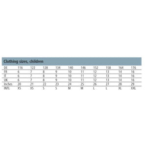 Covalliero Riding Breeches - Child Size Chart